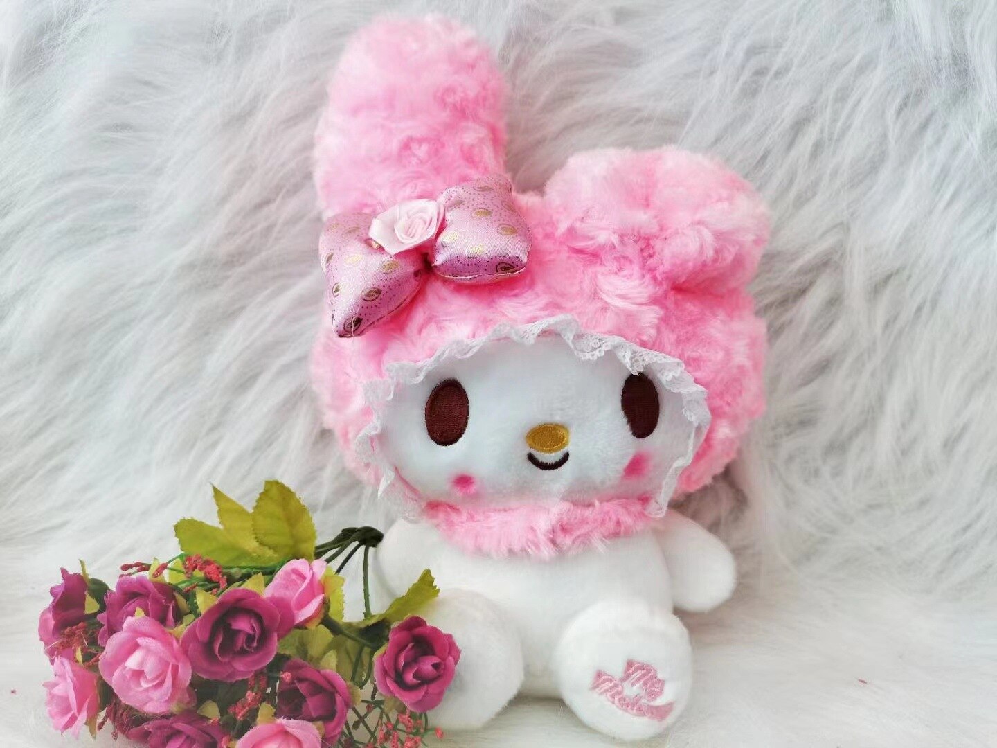24cm Kawaii Sanrio My Melody Plush Toy Gift Children Doll Home Decoration Comfort Doll Anime Accessories 3 - My Melody Plush