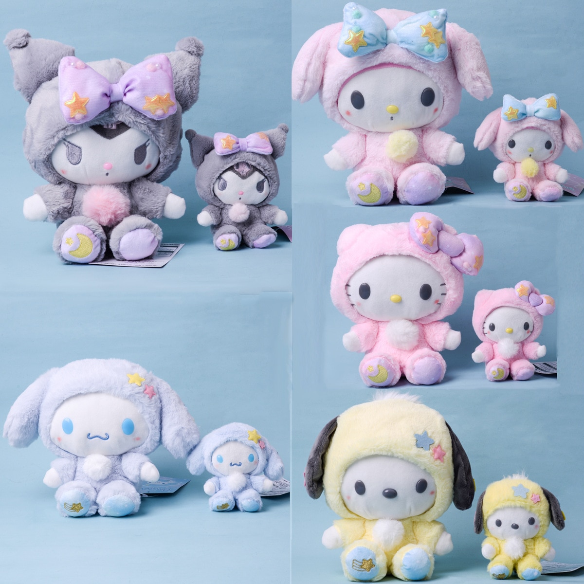 Sanrio Cartoon Kawali Kuromi Hello Kitty My Melody Cinnamoroll Pillow Plush Toys Soft Stuffed Dolls for 1 - My Melody Plush