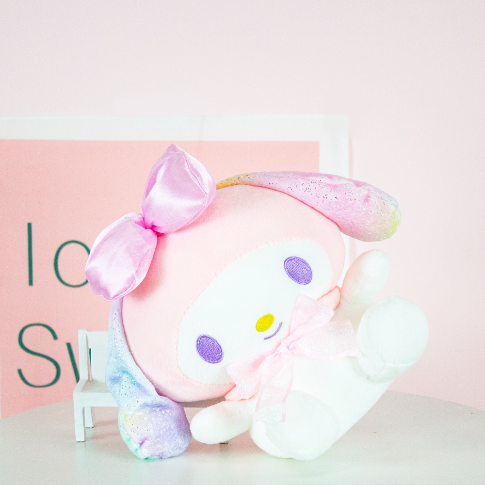 Sanrio Cinnamoroll 20cm Hello KT Cat Plush Dolls Kawaii My Melody Kuromi Purin Anime Cartoon Plushie 2 - My Melody Plush