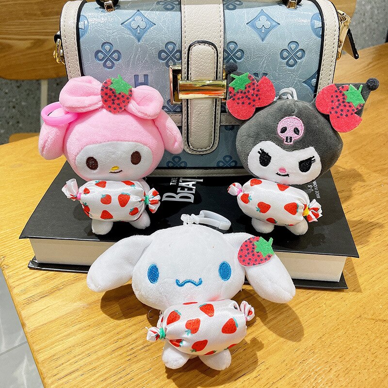 Sanrio Kuromi My Melody Kawaii Plush Toys Sweet Accessories Anime Keychain Sanrio Candy Plush juguetes para 1 - My Melody Plush