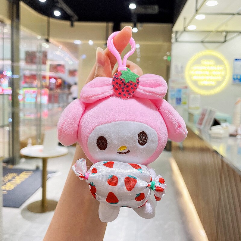 Sanrio Kuromi My Melody Kawaii Plush Toys Sweet Accessories Anime Keychain Sanrio Candy Plush juguetes para 5 - My Melody Plush