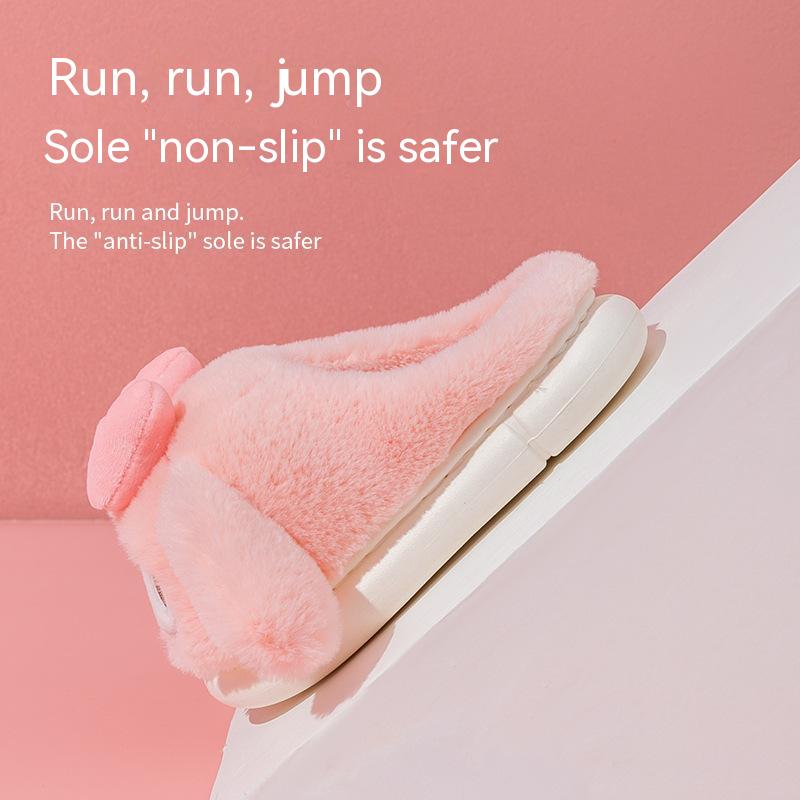 Sanrio My Melody Winter Slippers Lovely Cotton Shoes Indoor Home Anime Warm Shoes For Winter Women 4 - My Melody Plush