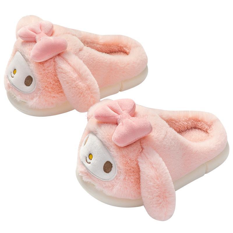 Sanrio My Melody Winter Slippers Lovely Cotton Shoes Indoor Home Anime Warm Shoes For Winter Women 5 - My Melody Plush