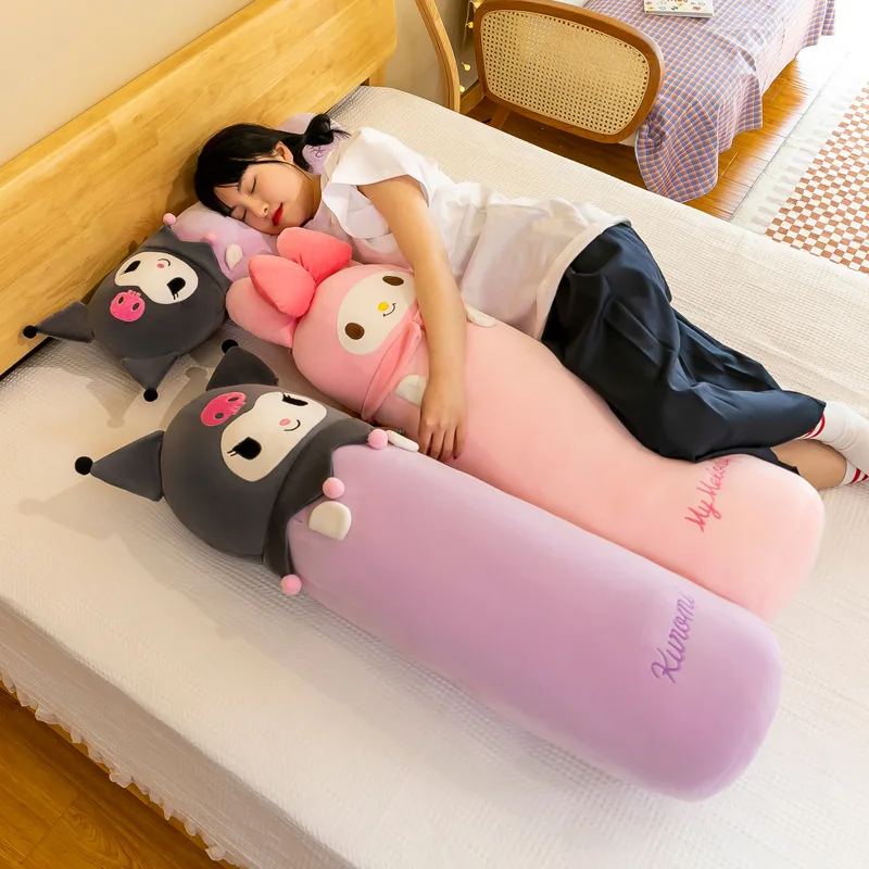 100cm Sanrio My Melody Kulomi Long Pillow Plush Toys Kawaii Soft Comfortable Cushion Japanese Cartoon Kids 2 - My Melody Plush