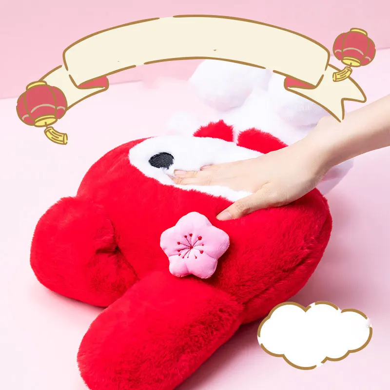 28 40CM Sanrioed Red Sitting Posture My Melody Stuffed Animals Plushie Doll Anime Cartoon Cute Soft 3 - My Melody Plush