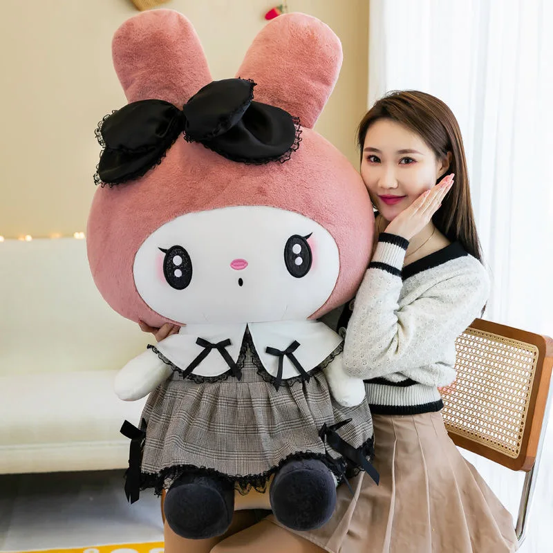 Big Size Sanrio Kuromi My Melody Plush Stuffed Dolls Kawaii Cartoon Sofa Cushion Pillow Decoration Toys 1 - My Melody Plush