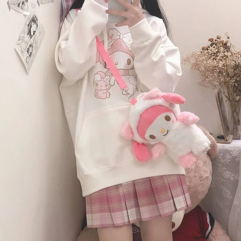 Kawaii Sanrio Cute My Melody Hoodie Fall and Winter Padded and Thickened Cartoon New Student Jacket 3 - My Melody Plush