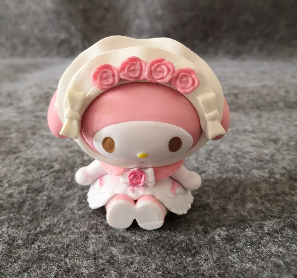 My Melody Kawaii Tea Party Desktop Collectible Model Action Figures Kids Toy Christmas Gifts Cake Home 2 - My Melody Plush