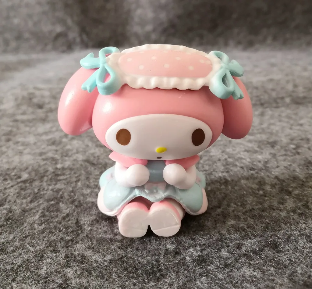 My Melody Kawaii Tea Party Desktop Collectible Model Action Figures Kids Toy Christmas Gifts Cake Home 5 - My Melody Plush