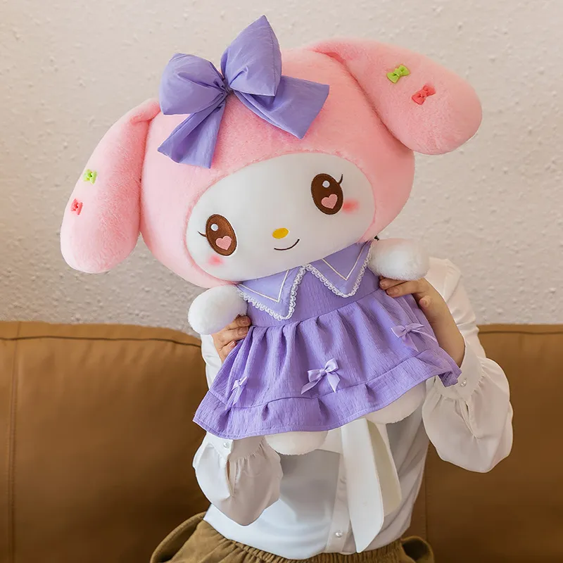 New Sanrio Plush Doll Kawaii Princess Dress Kulomi Plush Toy 65cm Cute My Melody Sleeping Pillows 1 - My Melody Plush