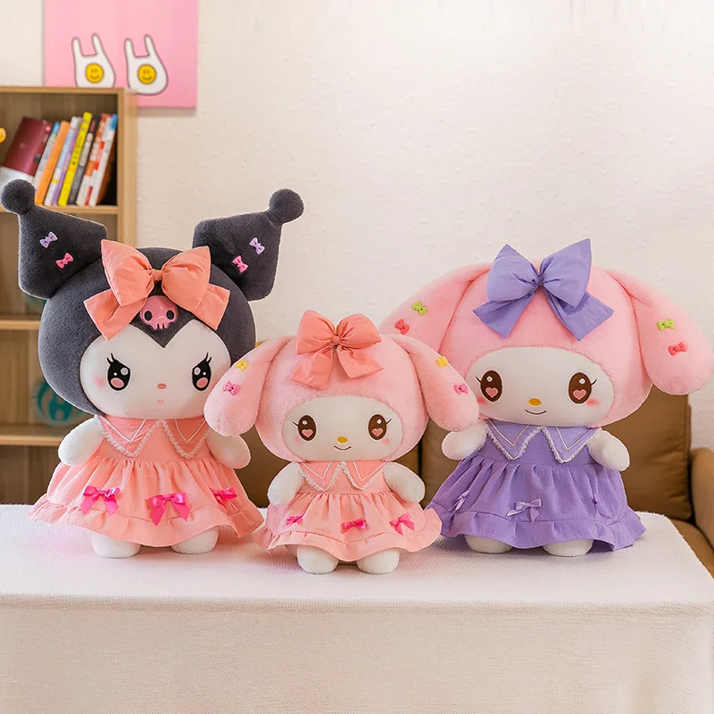 New Sanrio Plush Doll Kawaii Princess Dress Kulomi Plush Toy 65cm Cute My Melody Sleeping Pillows 2 - My Melody Plush