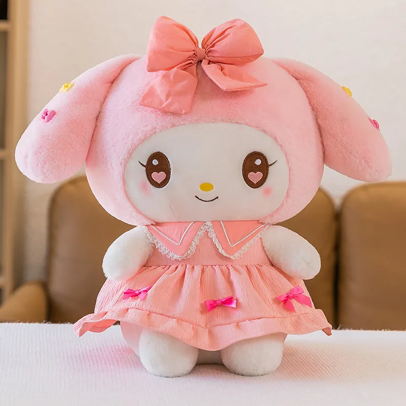 New Sanrio Plush Doll Kawaii Princess Dress Kulomi Plush Toy 65cm Cute My Melody Sleeping Pillows - My Melody Plush