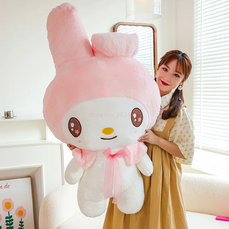 Sanrio Kawaii Kuromi Pillow Plush Toy Little Devil Plush Doll Animation Around The Big Cushion My 1 - My Melody Plush