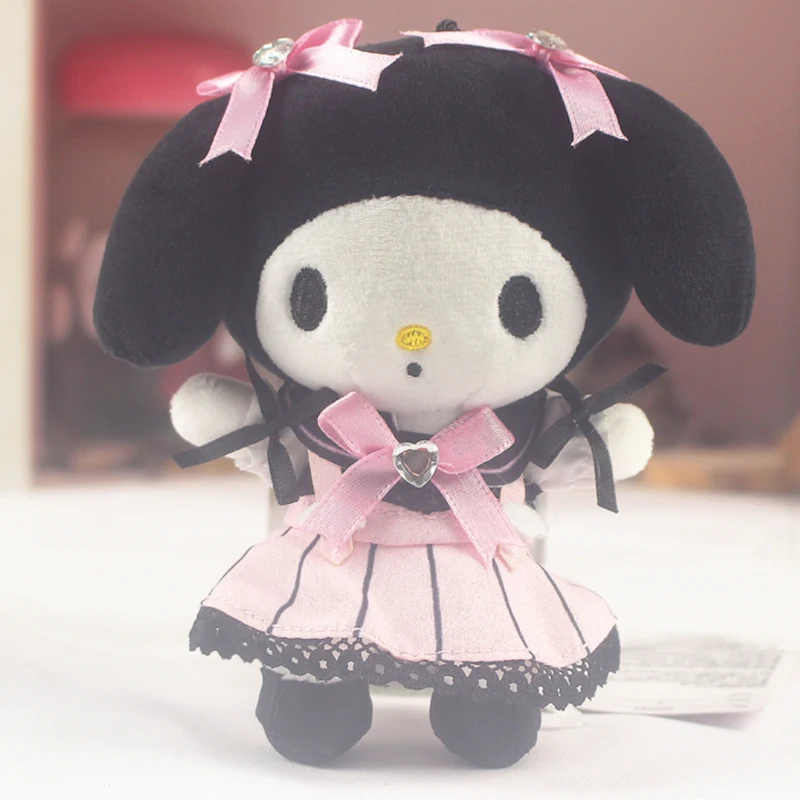 Sanrio Plush Maid Keychain Cute Lolita Plush Toys Llavero My Melody Cinnamoroll Bag Ornaments Sanrio Accessories 1 - My Melody Plush