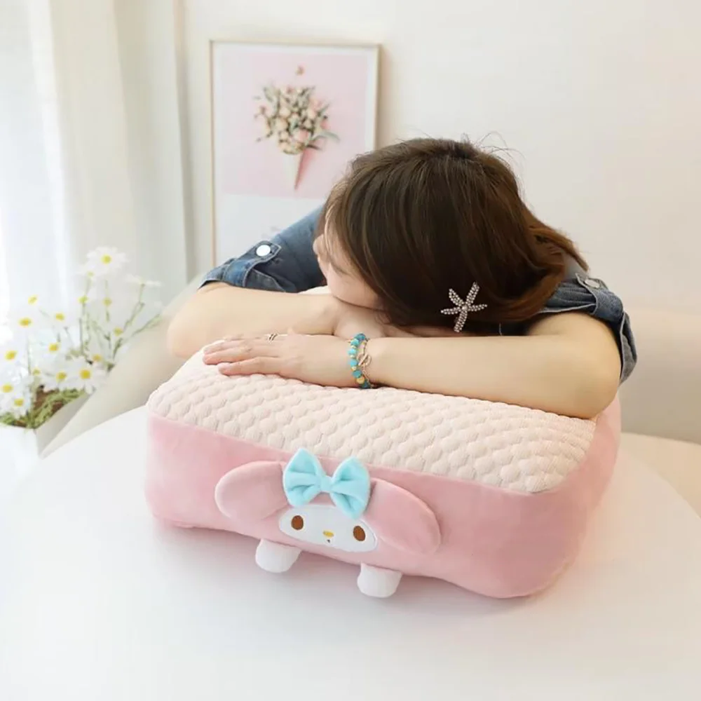 Sanrio Plush Thickened Cushion Cinnamorol Mymelody Kawaii Anime Pillow Cute SoftStuffed Chair Cushion Office Sedentary Chair 2 - My Melody Plush