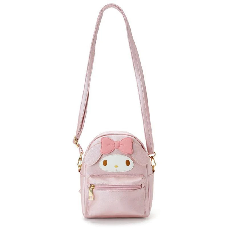Sanrioed Anime Kawaii Hello Kitty Cinnamoroll My Melody Kuromi Backpack Crossbody Messenger Bag Small Schoolbag Gift - My Melody Plush